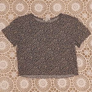 American Eagle Outfitters Flowered Crop Top, Junior XL